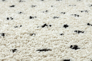 Dywany Łuszczów, Kusový koberec Berber Syla B752 dots cream, 240x330, biela, kancelária