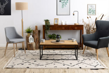 Dywany Łuszczów, Kusový koberec Berber Tetuan B751 cream, 180x270, biela, obývacia izba
