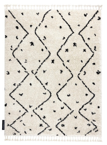 Dywany Łuszczów, Kusový koberec Berber Tetuan B751 cream, 80x150, biela, obývacia izba
