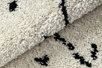 Dywany Łuszczów, Kusový koberec Berber Tetuan B751 cream kruh, 160x160 (priemer) kruh, biela, obývacia izba