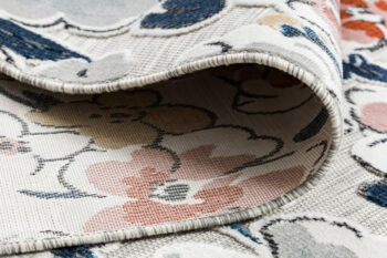 Dywany Łuszczów, Kusový koberec Botanic 65239 flowers grey – na von aj na doma, 157x220, viacfarebná, chodba / predsieň