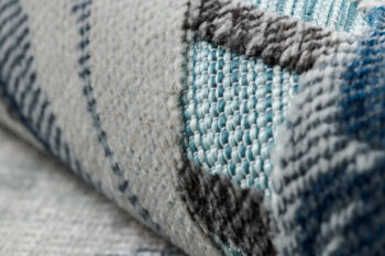 Dywany Łuszczów, Kusový koberec Botanic 65242 Feathers aqua – na von aj na doma, 176x270, modrá, chodba / predsieň