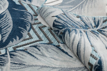Dywany Łuszczów, Kusový koberec Botanic 65242 Feathers aqua – na von aj na doma, 78x150, modrá, chodba / predsieň