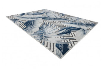 Dywany Łuszczów, Kusový koberec Botanic 65242 Feathers grey – na von aj na doma, 196x290, modrá, chodba / predsieň