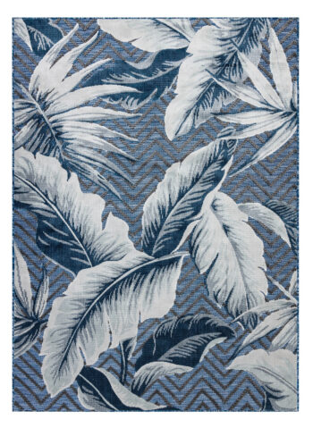 Dywany Łuszczów, Kusový koberec Botanic 65242 Feathers navy – na von aj na doma, 117x170, modrá, chodba / predsieň