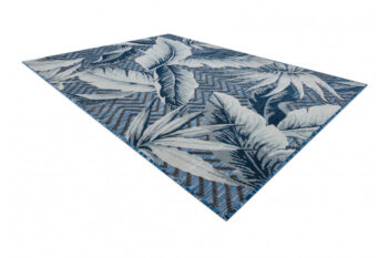 Dywany Łuszczów, Kusový koberec Botanic 65242 Feathers navy – na von aj na doma, 137x190, modrá, chodba / predsieň