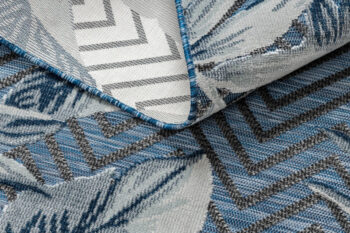 Dywany Łuszczów, Kusový koberec Botanic 65242 Feathers navy – na von aj na doma, 137x190, modrá, chodba / predsieň