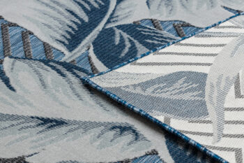 Dywany Łuszczów, Kusový koberec Botanic 65242 Feathers navy – na von aj na doma, 137x190, modrá, chodba / predsieň