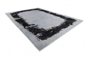 Dywany Łuszczów, Kusový koberec Core A004 Frame black/light grey, 200x290, šedá, chodba / predsieň