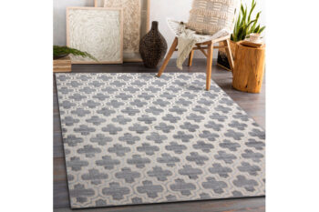 Dywany Łuszczów, Kusový koberec Core W6764 Trellis grey/cream, 140x190, šedá, chodba / predsieň