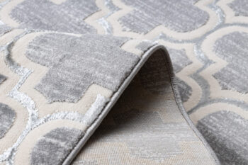 Dywany Łuszczów, Kusový koberec Core W6764 Trellis grey/cream, 140x190, šedá, chodba / predsieň