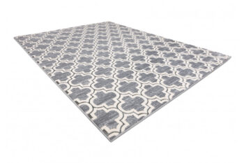 Dywany Łuszczów, Kusový koberec Core W6764 Trellis grey/cream, 140x190, šedá, chodba / predsieň