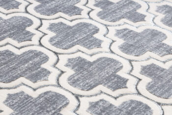 Dywany Łuszczów, Kusový koberec Core W6764 Trellis grey/cream, 140x190, šedá, chodba / predsieň