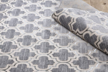 Dywany Łuszczów, Kusový koberec Core W6764 Trellis grey/cream, 140x190, šedá, chodba / predsieň