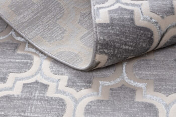 Dywany Łuszczów, Kusový koberec Core W6764 Trellis grey/cream, 140x190, šedá, chodba / predsieň