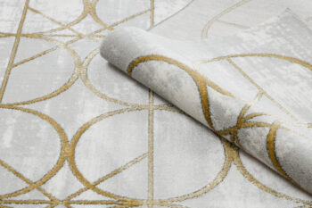Dywany Łuszczów, Kusový koberec Emerald 1010 cream and gold, 200x290, biela, kancelária