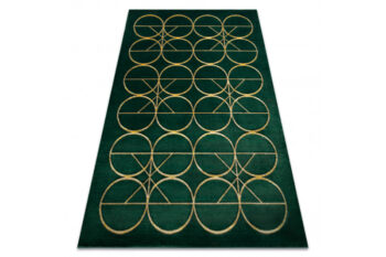 Dywany Łuszczów, Kusový koberec Emerald 1010 green and gold, 120x170, zelená, kancelária