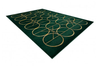 Dywany Łuszczów, Kusový koberec Emerald 1010 green and gold, 120x170, zelená, kancelária