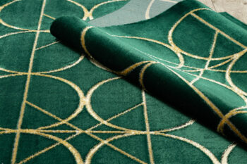 Dywany Łuszczów, Kusový koberec Emerald 1010 green and gold, 120x170, zelená, kancelária