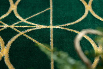 Dywany Łuszczów, Kusový koberec Emerald 1010 green and gold, 160x220, zelená, kancelária