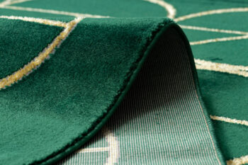 Dywany Łuszczów, Kusový koberec Emerald 1010 green and gold, 80x150, zelená, kancelária