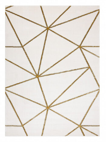 Dywany Łuszczów, Kusový koberec Emerald 1013 cream and gold, 120x170, biela, kancelária