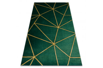 Dywany Łuszczów, Kusový koberec Emerald 1013 green and gold, 80x150, zelená, chodba / predsieň