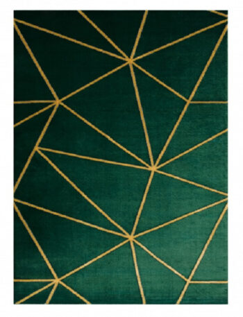 Dywany Łuszczów, Kusový koberec Emerald 1013 green and gold, 80x150, zelená, chodba / predsieň