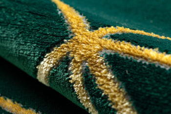 Dywany Łuszczów, Kusový koberec Emerald 1013 green and gold kruh, 120x120 (priemer) kruh, zelená, chodba / predsieň