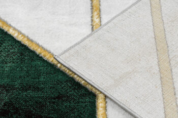 Dywany Łuszczów, Kusový koberec Emerald 1015 green and gold, 140x190, zelená, kancelária
