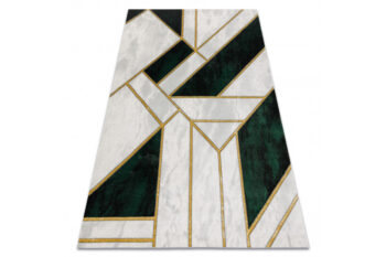 Dywany Łuszczów, Kusový koberec Emerald 1015 green and gold, 140x190, zelená, kancelária