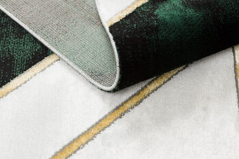Dywany Łuszczów, Kusový koberec Emerald 1015 green and gold, 140x190, zelená, kancelária