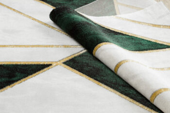 Dywany Łuszczów, Kusový koberec Emerald 1015 green and gold, 180x270, zelená, kancelária