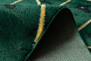 Dywany Łuszczów, Kusový koberec Emerald 1016 green and gold, 140x190, zelená, kancelária