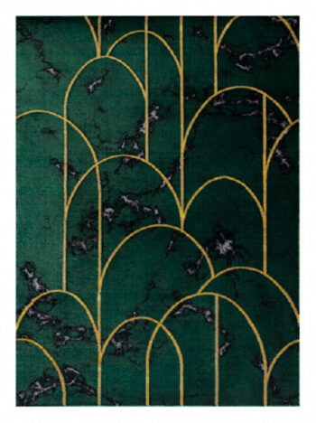 Dywany Łuszczów, Kusový koberec Emerald 1016 green and gold, 160x220, zelená, kancelária