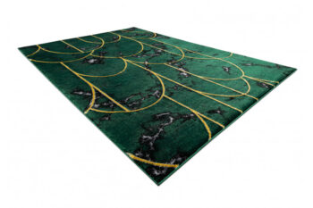 Dywany Łuszczów, Kusový koberec Emerald 1016 green and gold, 200x290, zelená, kancelária