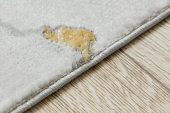 Dywany Łuszczów, Kusový koberec Emerald 1017 black and gold, 140x190, čiernobiela, kancelária