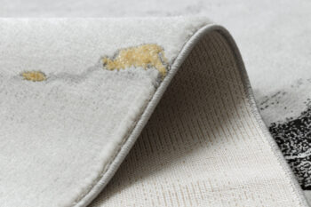 Dywany Łuszczów, Kusový koberec Emerald 1017 black and gold, 140x190, čiernobiela, kancelária