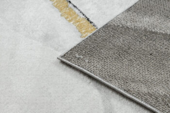 Dywany Łuszczów, Kusový koberec Emerald 1017 black and gold, 140x190, čiernobiela, kancelária