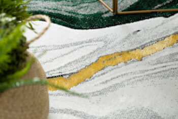 Dywany Łuszczów, Kusový koberec Emerald 1017 green and gold, 240x330, zelená, kancelária