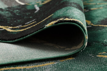 Dywany Łuszczów, Kusový koberec Emerald 1018 green and gold, 200x290, zelená, kancelária