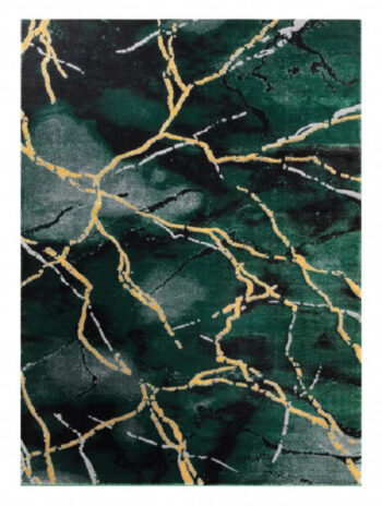 Dywany Łuszczów, Kusový koberec Emerald 1018 green and gold, 240x330, zelená, kancelária