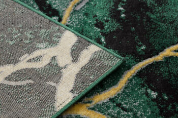 Dywany Łuszczów, Kusový koberec Emerald 1018 green and gold, 80x150, zelená, kancelária