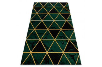 Dywany Łuszczów, Kusový koberec Emerald 1020 green and gold, 200x290, zelená, kancelária