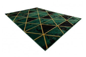 Dywany Łuszczów, Kusový koberec Emerald 1020 green and gold, 200x290, zelená, kancelária