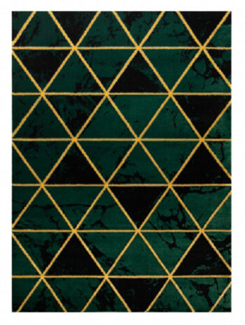 Dywany Łuszczów, Kusový koberec Emerald 1020 green and gold, 200x290, zelená, kancelária