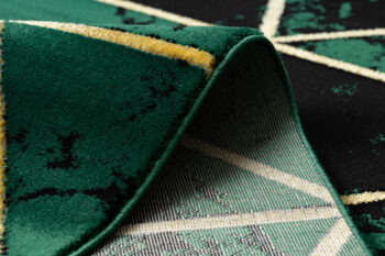 Dywany Łuszczów, Kusový koberec Emerald 1020 green and gold, 200x290, zelená, kancelária