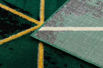 Dywany Łuszczów, Kusový koberec Emerald 1020 green and gold, 200x290, zelená, kancelária
