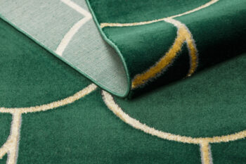 Dywany Łuszczów, Kusový koberec Emerald 1021 green and gold, 180x270, zelená, kancelária
