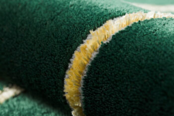 Dywany Łuszczów, Kusový koberec Emerald 1021 green and gold, 200x290, zelená, kancelária